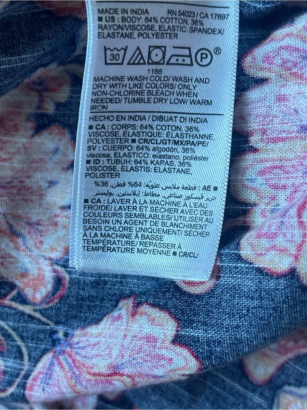 Old Navy Girls Floral Smocked Sundress Size Large 10-12 Navy Pink Tiered Dress